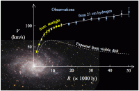 The difference between galaxy rotation curves